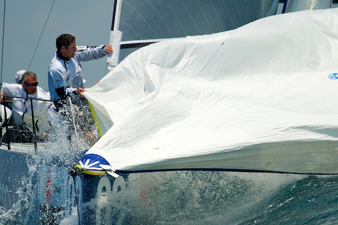 AUDI MEDCUP CIRCUIT, CASCAIS, PORTUGAL, MAY 20TH 2011: Day 3 - TP52 Race. Audi Azzurra Sailing Team (ITA), the fleet race of the Cascais Trophy, Audi MedCup Circuit. (Photo by Chris Schmid / Eyemage Media, all right reserved) - © Chris Schmid/ Eyemage Media (copyright) http://www.eyemage.ch